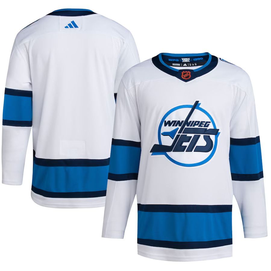 Men Winnipeg Jets adidas White Reverse Retro Authentic Blank NHL Jersey->winnipeg jets->NHL Jersey